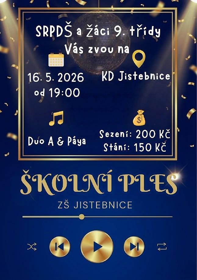 Školní ples 2026