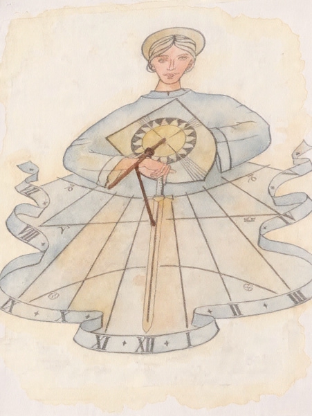 Sluneční hodiny na faře